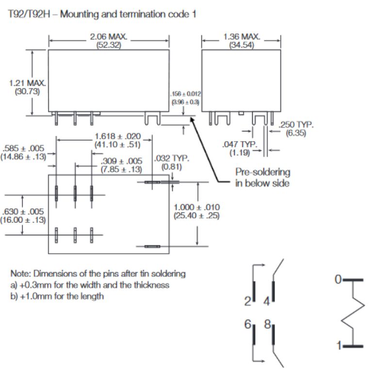 RELAY AC 220V 6252